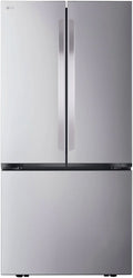 LG Counter Depth French Three Door Refrigerator, Silver