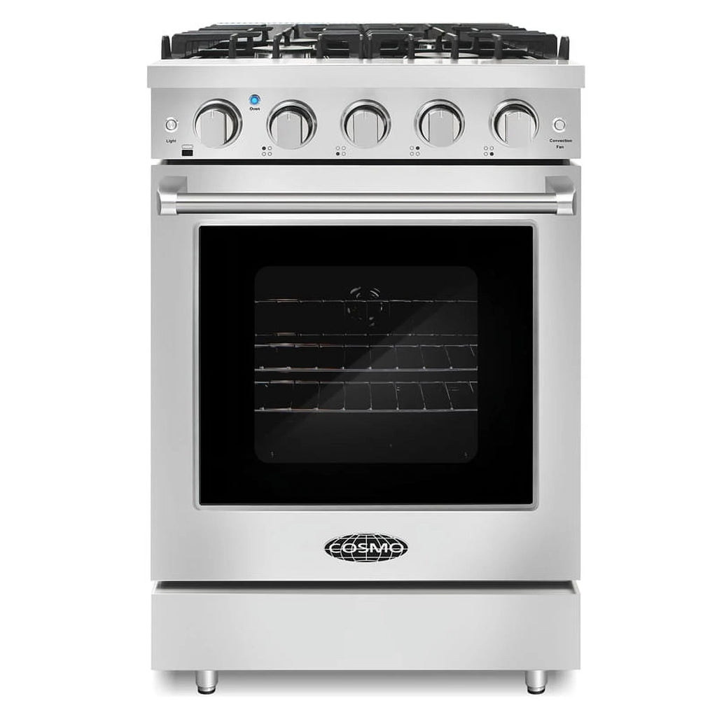 24 in. Freestanding Gas Range with 3.73 cu. ft. Capacity Oven in Stainless Steel