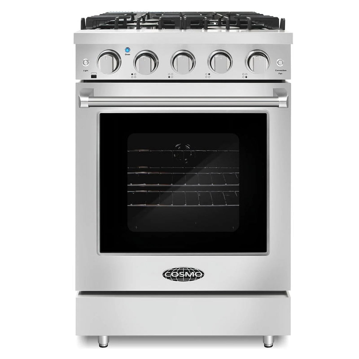 24 in. Freestanding Gas Range with 3.73 cu. ft. Capacity Oven in Stainless Steel