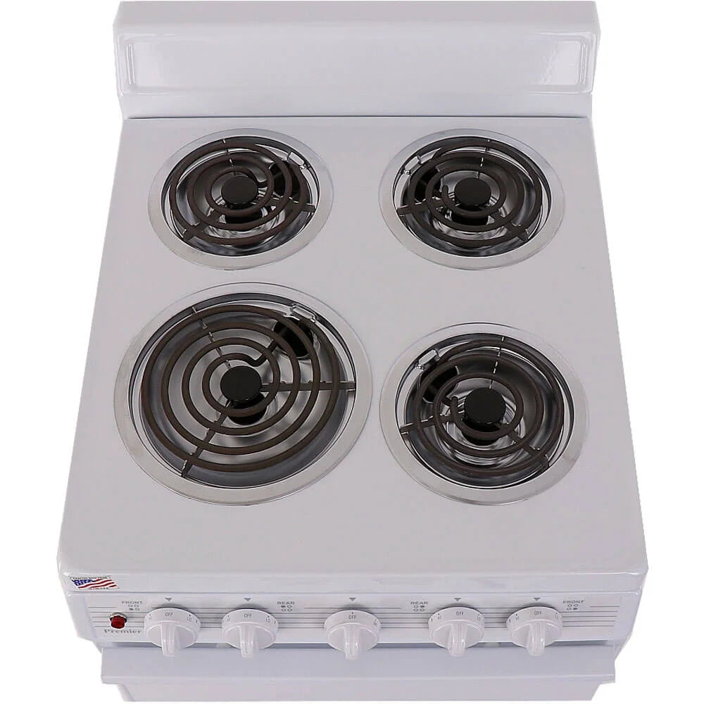 Premier&nbsp;2.4 Cu. Ft. White Freestanding Electric Coil Range
