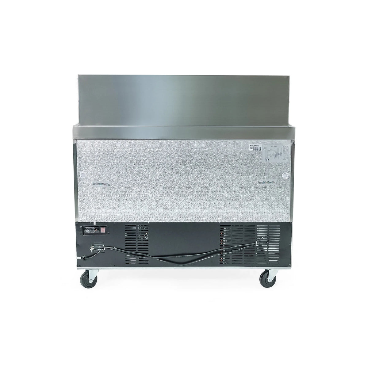 Norpole 7.6 cu. ft. Mega Top Sandwich/Salad Prep Commercial Freezerless Refrigerator in Stainless Steel in Stainless Steel