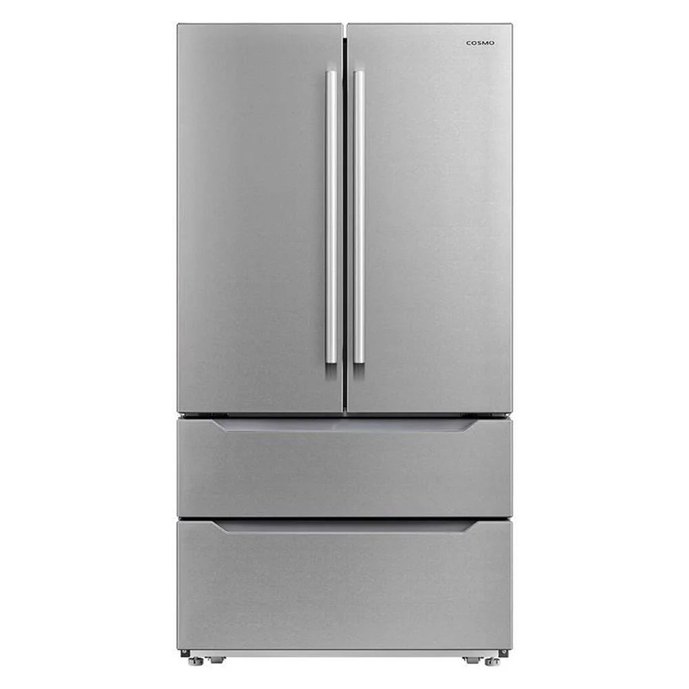 Cosmo 48" Double Oven Gas Range & Dishwasher & French Door Refrigerator Set