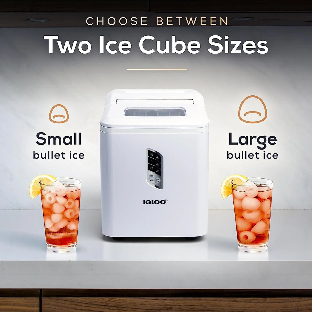 Igloo 26lb. Capacity Portable Ice Maker ICEB26WH , White