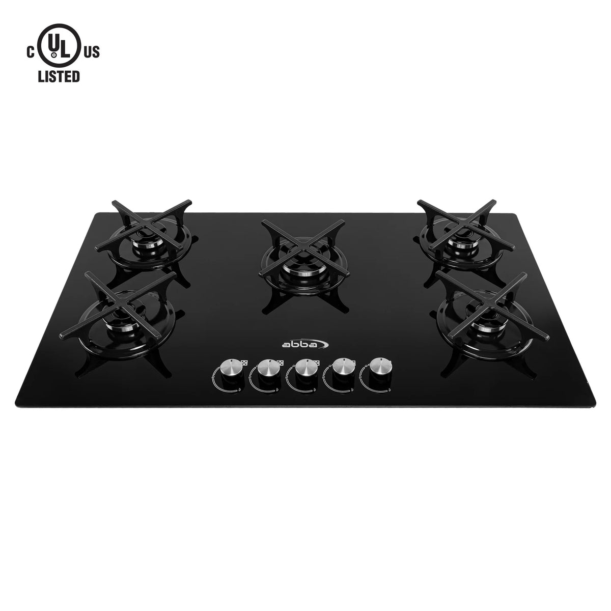 Gas On Glass Cooktop with Sealed Burners, Tempered Glass Table with 1 Ultra Fast Burner, Easy to Clean, 36 in , Abba Appliances
