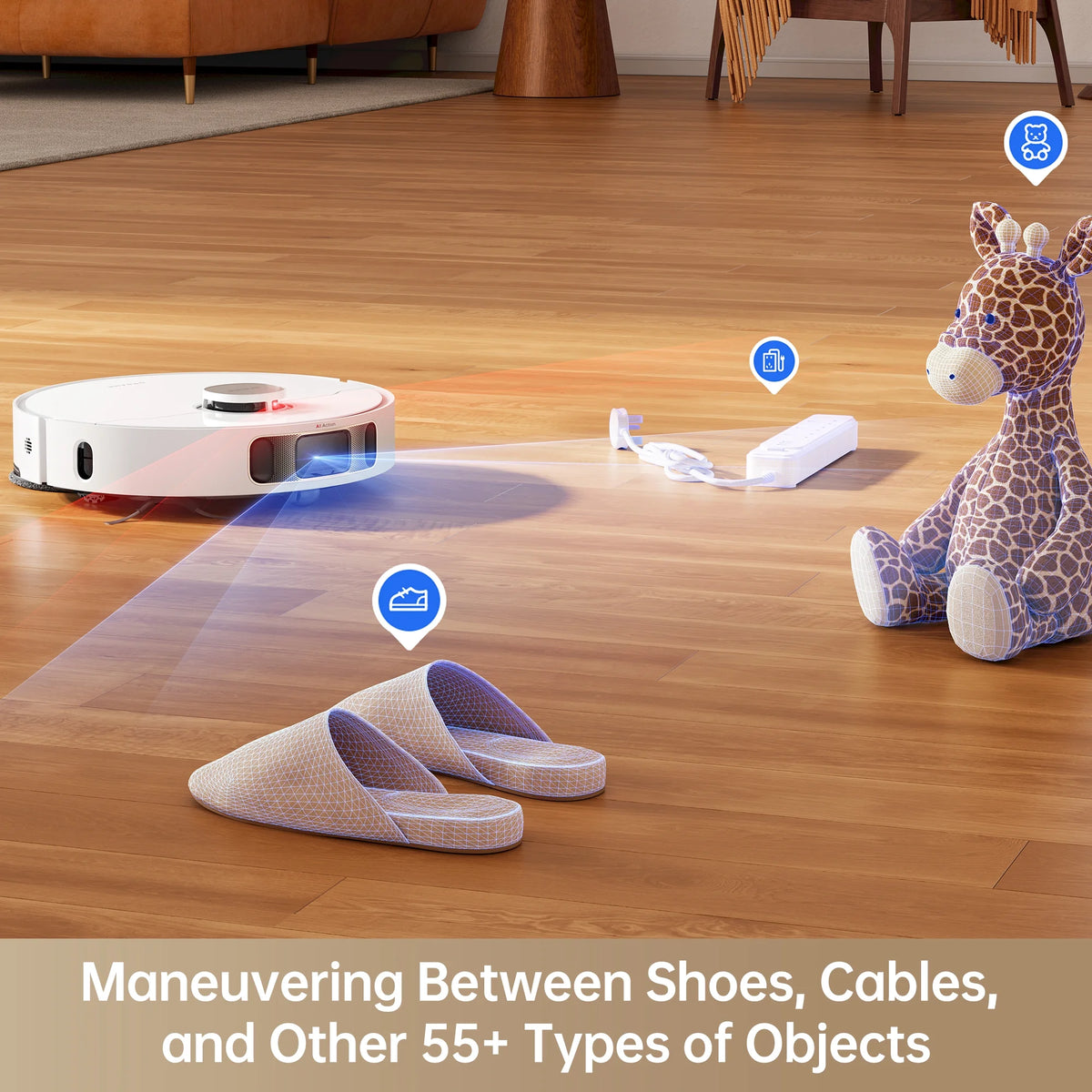 Dreame Heat Robot Vacuum and Mop Combo, 136°F Hot Water Self-Cleaning, 7000Pa Suction,L10s Pro Ultra