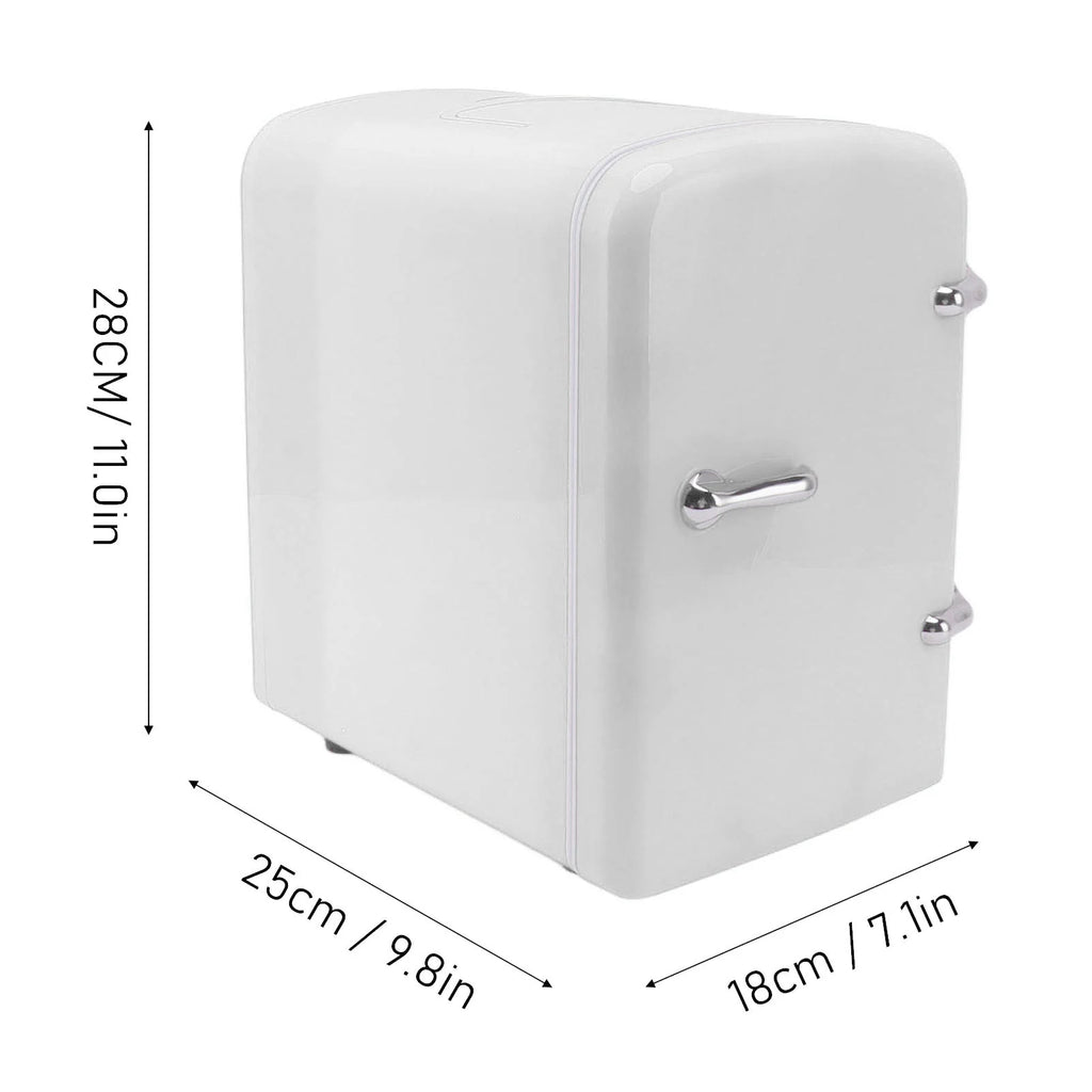 Mini Beauty Fridge, Mini Refrigerator Fridges for Bedrooms, Portable Small Fridge for Car, Travel, Home Skincare, Makeup (UK Plug)