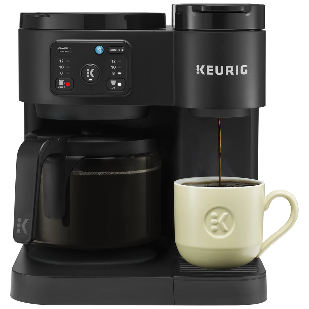 Keurig K-Duo Essentials, Hot & Iced Single-Serve K-Cup Pod Coffee Maker & Carafe,  Moonlight Grey