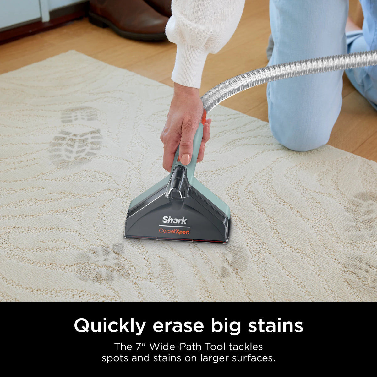 Shark CarpetXpert Upright Deep Carpet, Area Rug & Upholstery Cleaner with Built-in Spot & Stain Eliminator and 12 oz Deep Clean Pro Cleanser, EX150