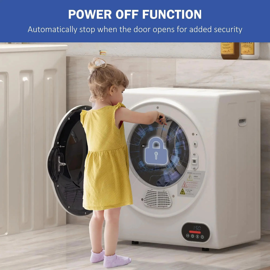 Resenkos 1.5 cu.ft Portable Compact Clothes Laundry Dryer with Intelligent Drying for Apartments Dorms RVs, Charcoal Gray