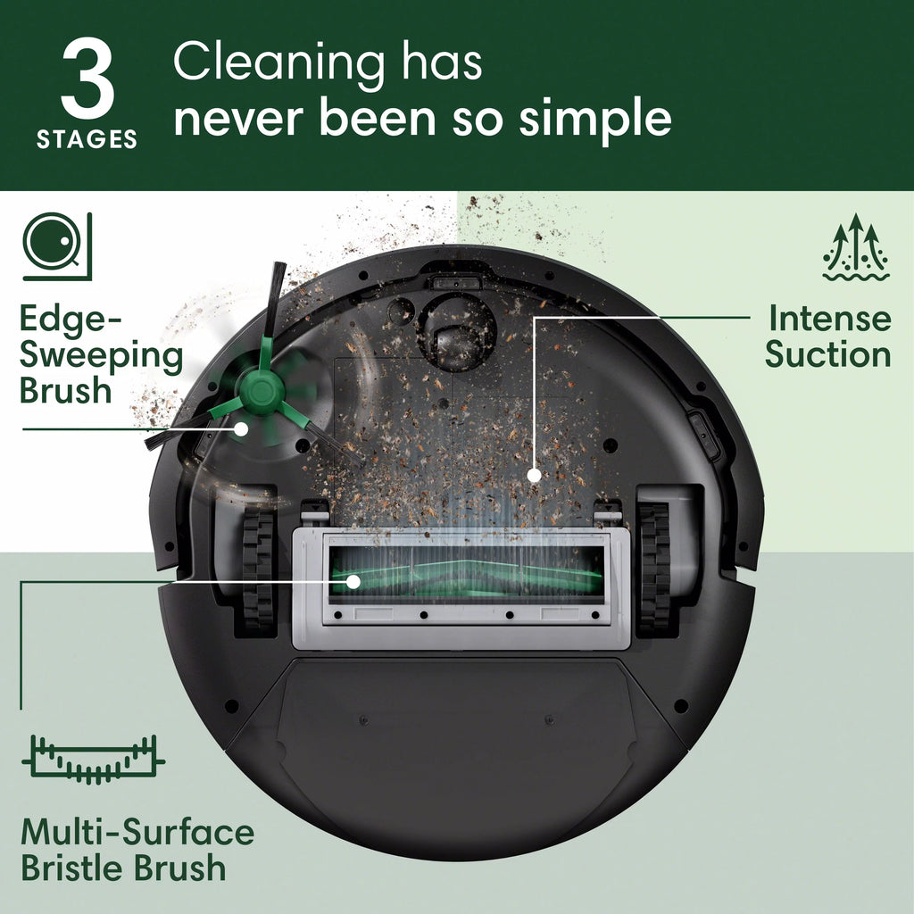 iRobot Roomba 105 Vac Robot Vacuum and Self-Charging Dock with Intense Power Lifting Suction, LiDAR�?Navigation, Multi-Surface Cleaning,