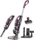RoomieTEC Alpha Professional Upright Cordless Vacuum Cleaner, Lightweight and Bagless, with Handheld Dust Buster, Motorized Pet Brush, 22Kpa, 300W