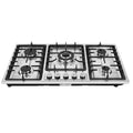 Stainless Steel 5-Burner Stove, Top Built-In Gas Propane Cooktop Stove for Restaurants