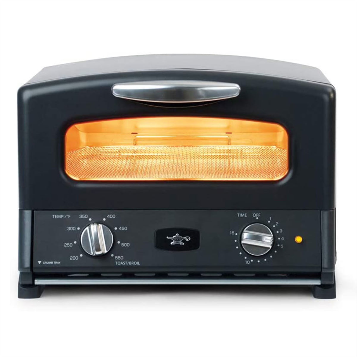 Sengoku SET-G16A(W) HeatMate Graphite Compact Countertop Toaster Oven with 4 Non-Stick Pans for Toasting and Baking, 120 Volt, Eggshell White