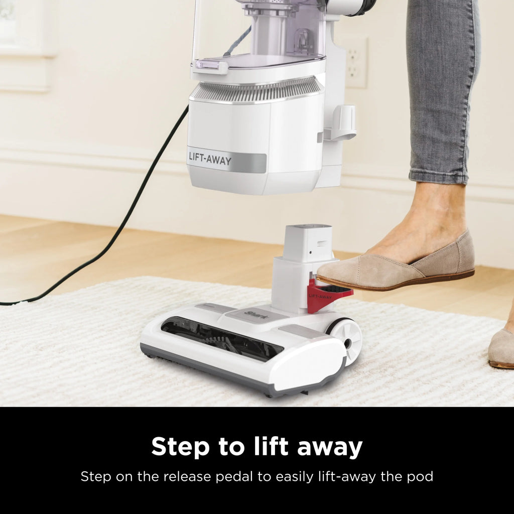 Shark Bagless Upright Vacuum, Navigator Advanced Lift Away with Powerful Hair Pickup, Crevice and Upholstery Tool, Anti Allergen Seal, Easy to Empty, Large Dustbin, Grey, LA300