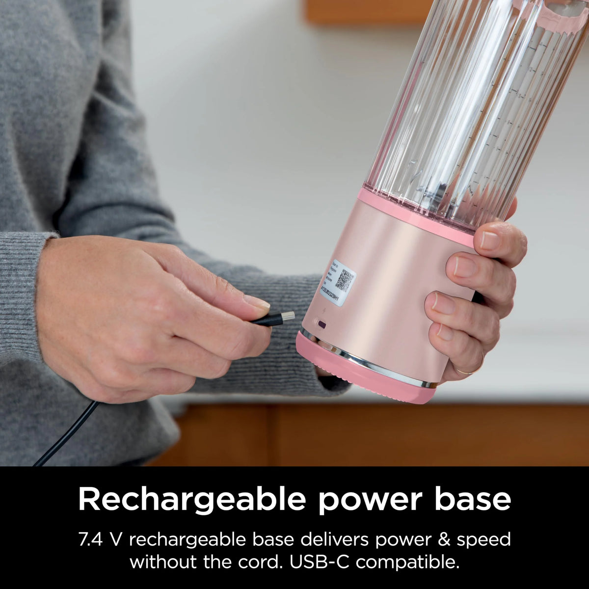 Ninja Blast Portable Blender, Cordless, 18oz. Vessel, Personal Blender for Shakes & Smoothies, BPA Free, Leakproof Lid & Sip Spout, USB-C Rechargeable, Dishwasher Safe Parts, Metallic Purple,