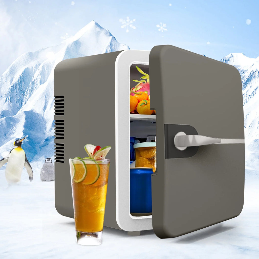 Mini Fridge, Portable Small Refrigerator 6L Cooler Compact Fridge for SkinCare, Food and Drinks, Small Fridge for Bedroom, Dorm, Car, Office Desk