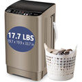 Full-Automatic Washing Machine, Portable Laundry Washer, Compact 17.7 lbs, LED Display, Drain Pump, 10 Wash Programs 8 Water Levels
