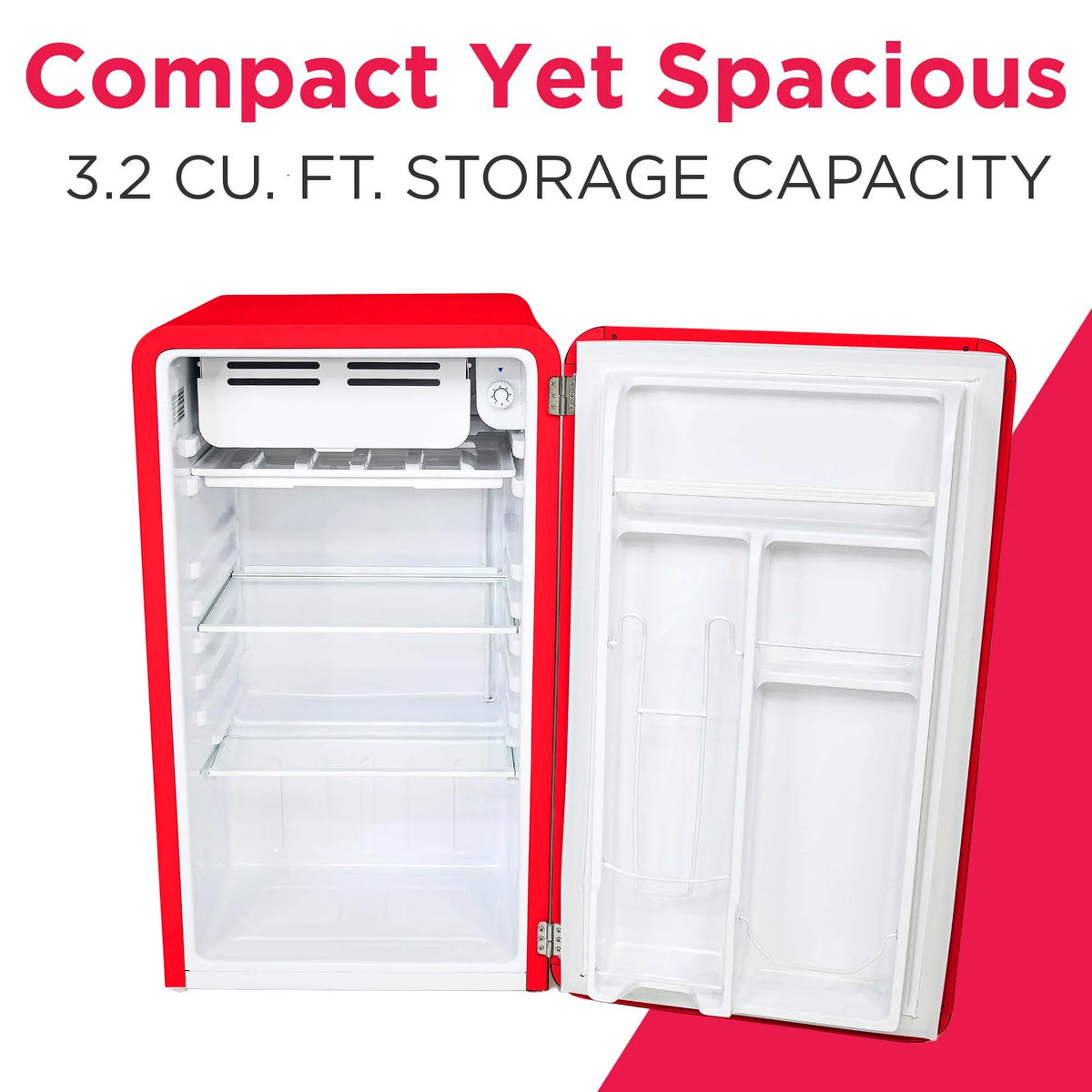 Frigidaire 3.2 Cu. ft. Single Door Retro Compact Refrigerator EFR372, Blue