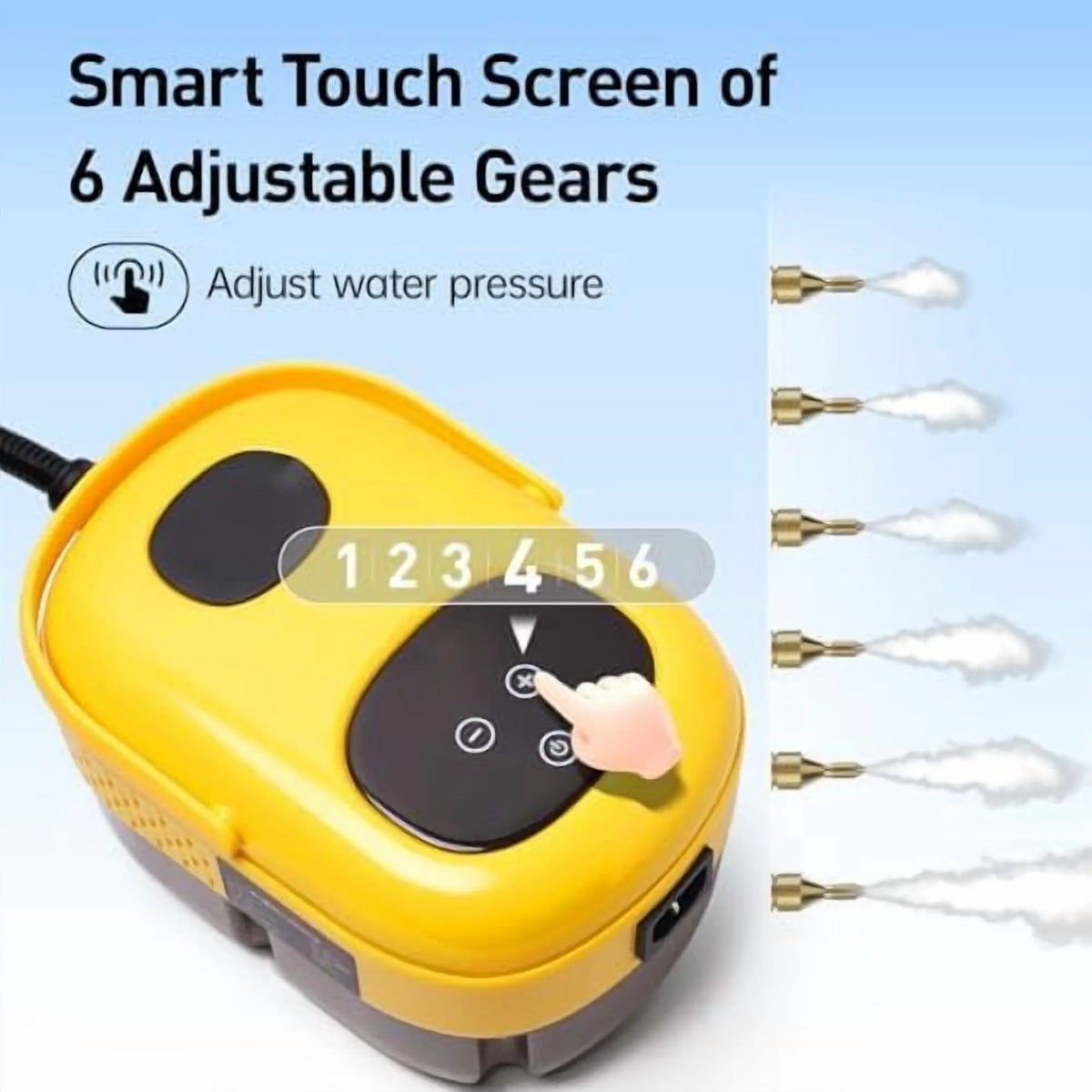 2500W Portable Steam Cleaner, Steam Shot Cleaner Handheld Steamer for Car Detailing, High Heat Cleaning Machine with Brush Heads for Bed Bugs  Furniture Kitchen Bathroom Grout and Tile