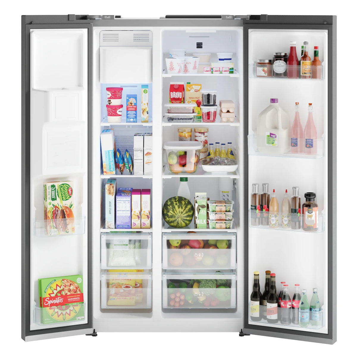 Kenmore 20 Cu. ft. 36-inch Depth Side-by-Side ENERGY STAR? Refrigerator/Freezer, Stainless Steel