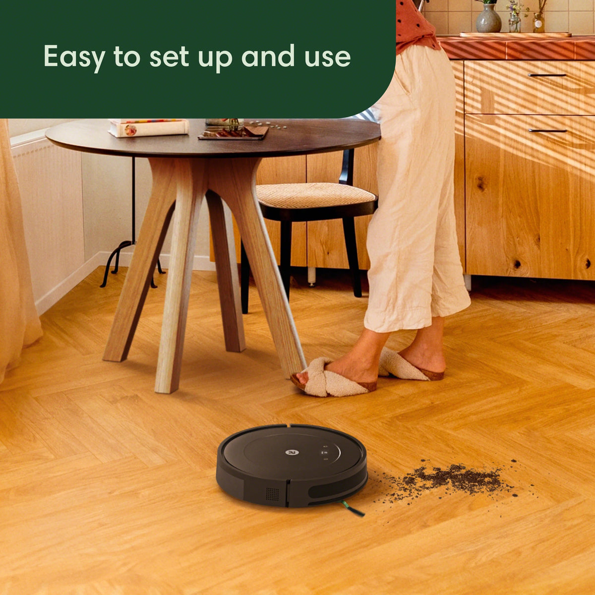 iRobot Roomba Vac Essential Robot Vacuum Cleaner with 3-Stage Cleaning System (Black)