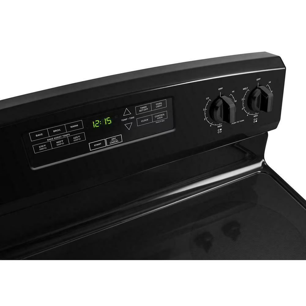 Brand New Amana® AER6303MFW - Freestanding 30" Electric Range - White - with Extra Large Oven Window 46" H x 27" D x 29" W