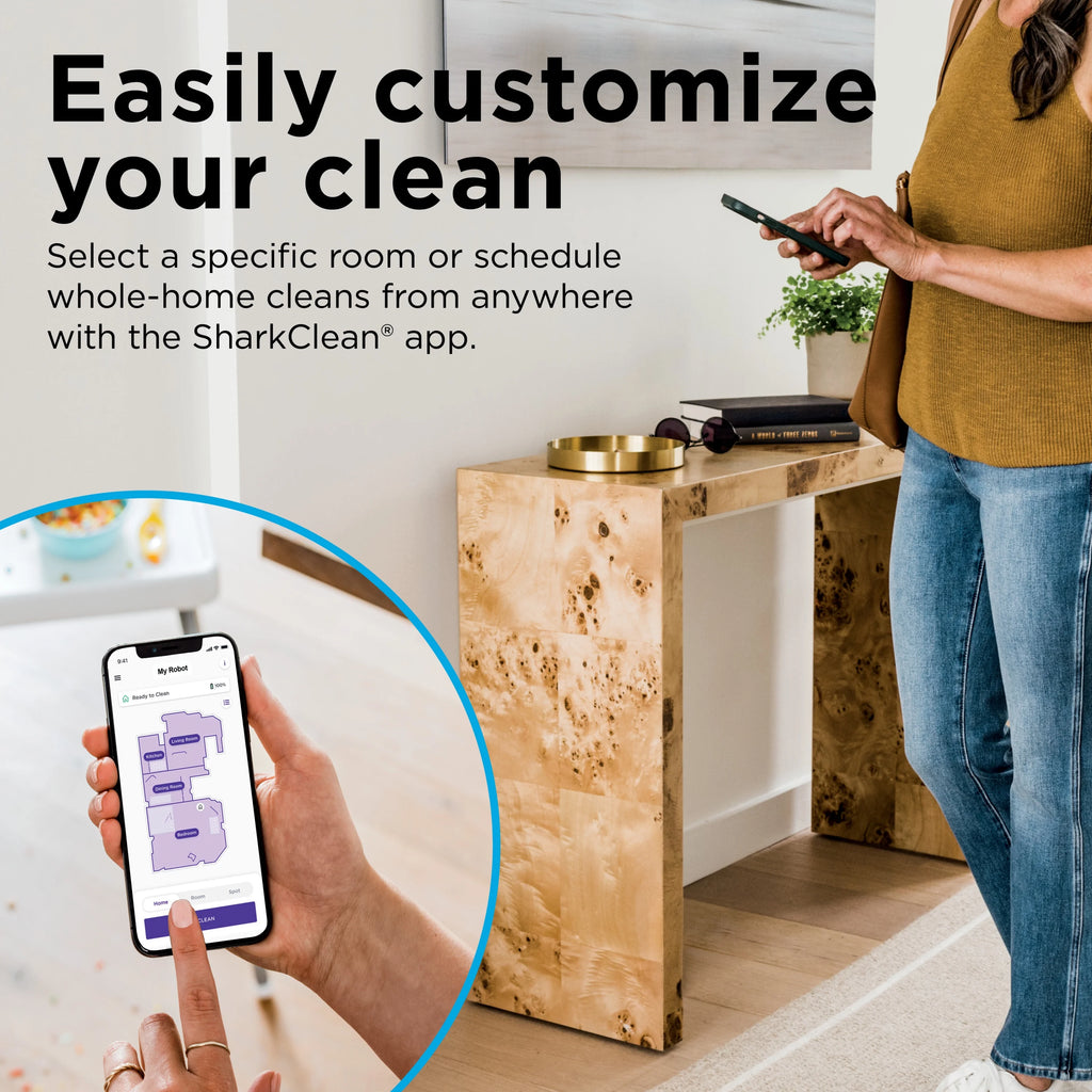 Shark Matrix Self-Empty Robot Vacuum with No Spots Missed on Carpets & Hard Floors, RV2300AE