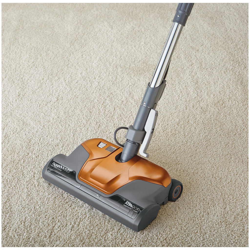 Kenmore 81214 200 Series Pet Friendly Lightweight Bagged Canister Vacuum with HEPA, 2 Motor System, and 3 Cleaning Tools-Orange