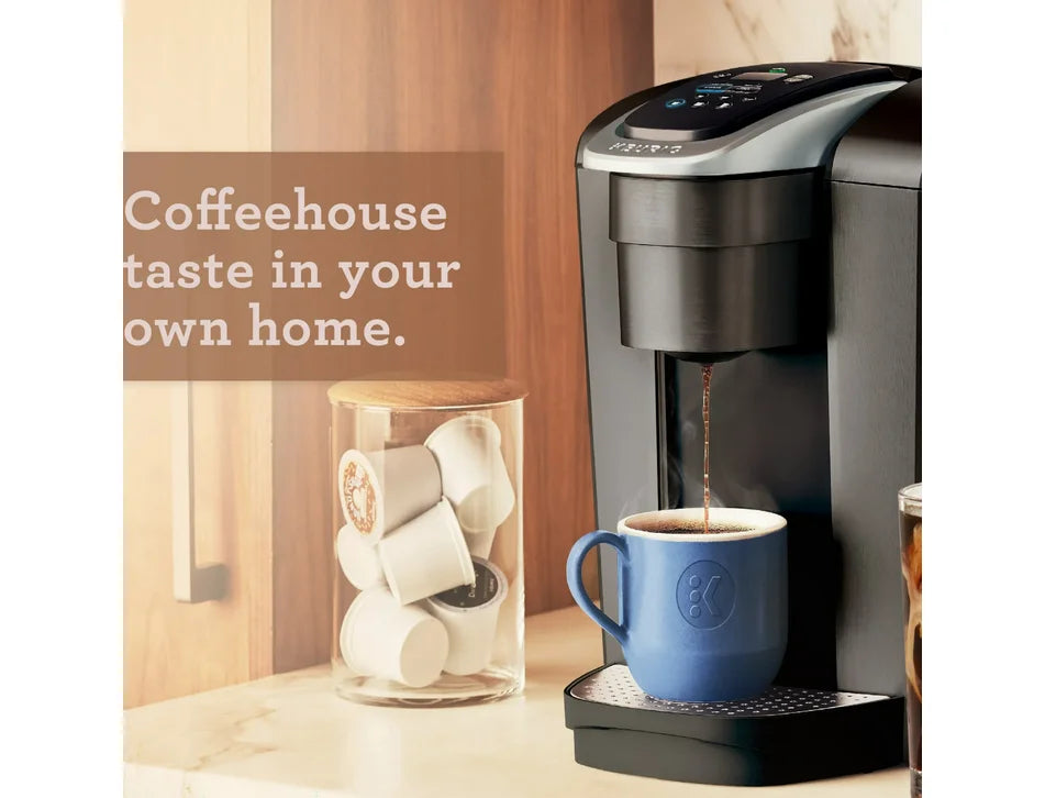 Restored Keurig K-Elite Single-Serve K-Cup Pod Coffee Maker, Brushed Slate (Refurbished)