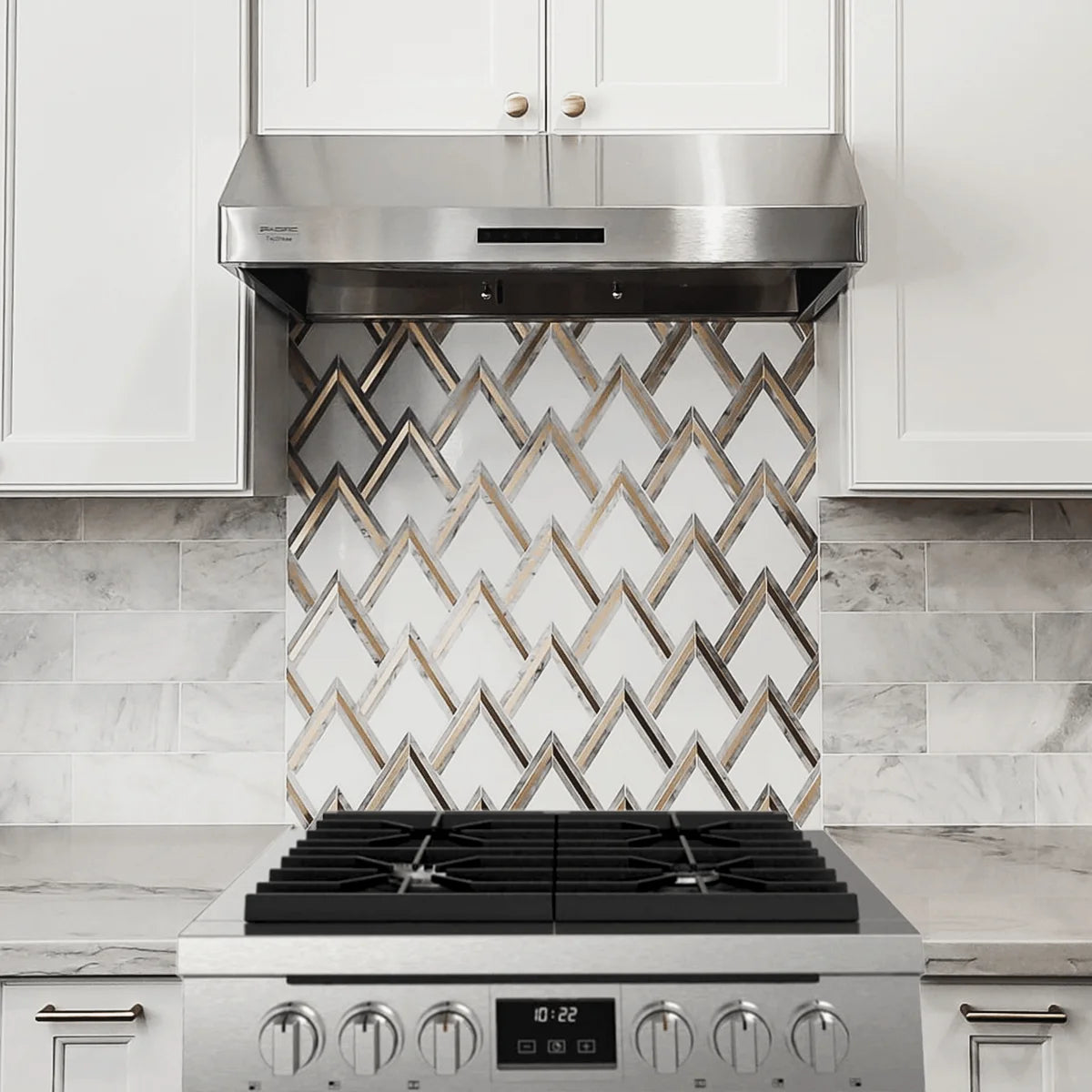 Pacific Trusteam Under Cabinet Hood SC8830BS Bundle with Pacific SUS304 Deflector Board��
