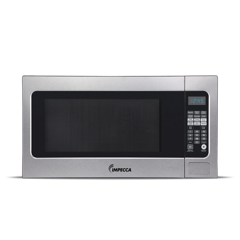Impecca 2.2 Cubic Foot Microwave, Stainless Steel, 1200 Watts