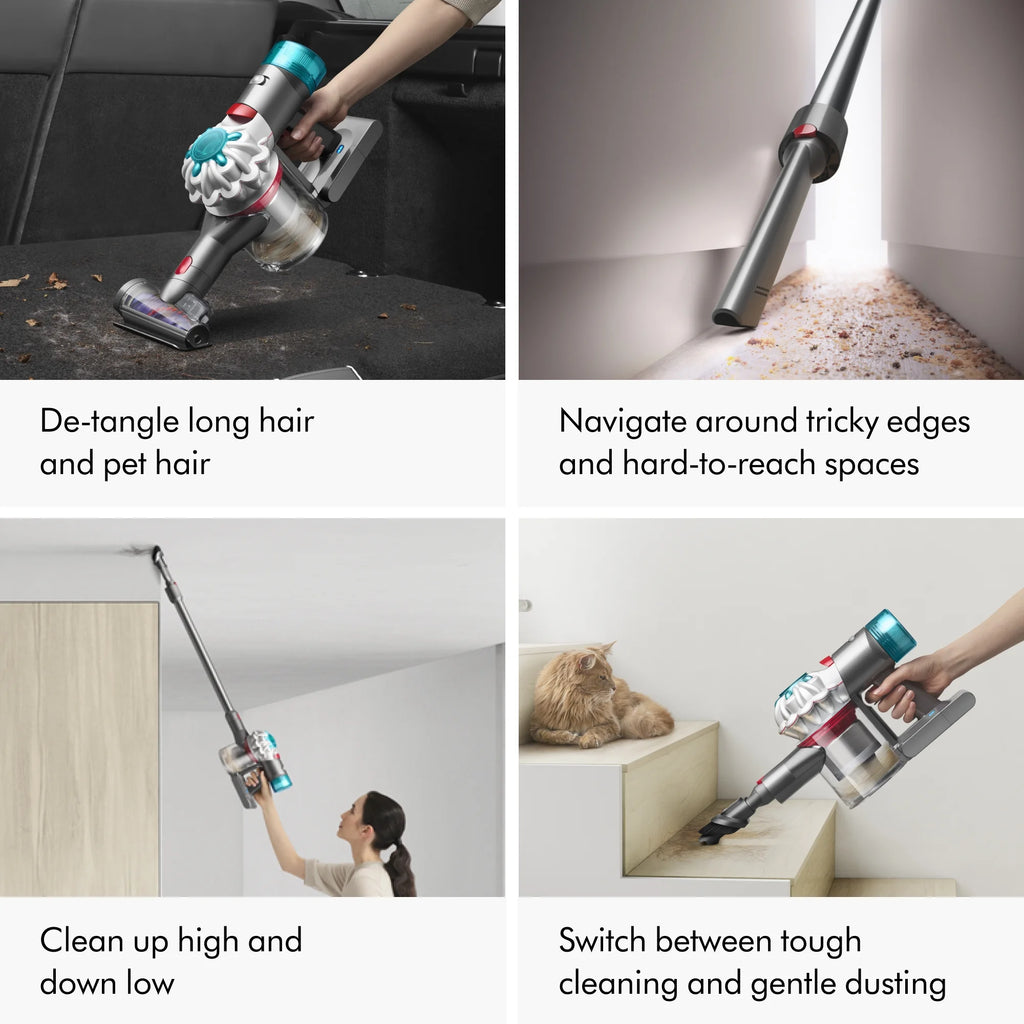 Restored Premium Dyson V8 Absolute Cordless Vacuum | Silver/Nickel (Refurbished)