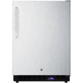 Frost-free outdoor all-freezer in complete stainless steel, w/digital thermostat, LED lighting, towel bar handle, and lock; built-in or freestanding