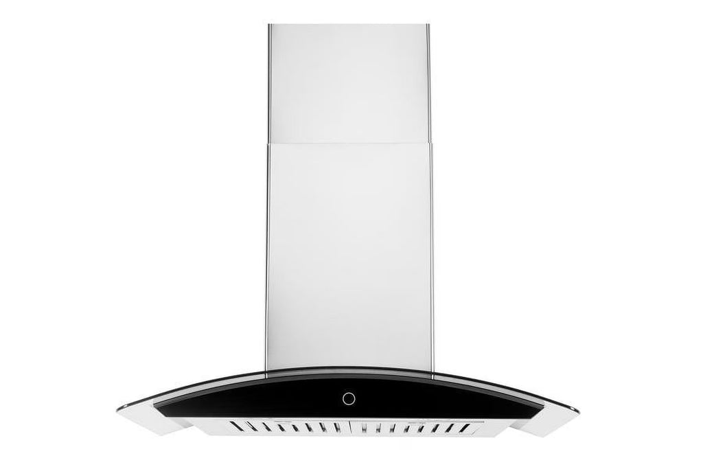 Hauslane|Chef Series WM-639 30-inch Wall Mounted Range Hood | Contemporary Design Professional Suction | Dishwasher Safe Baffle Filters, 3 Speed Settings, Touch Control Panel