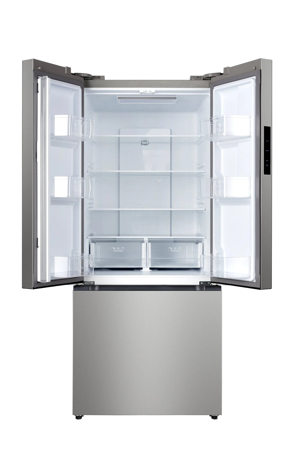 Hamilton Beach, 17.7 Cu. Ft. French Door Refrigerator, Freestanding Installation, Platinum Silver, HZ0771