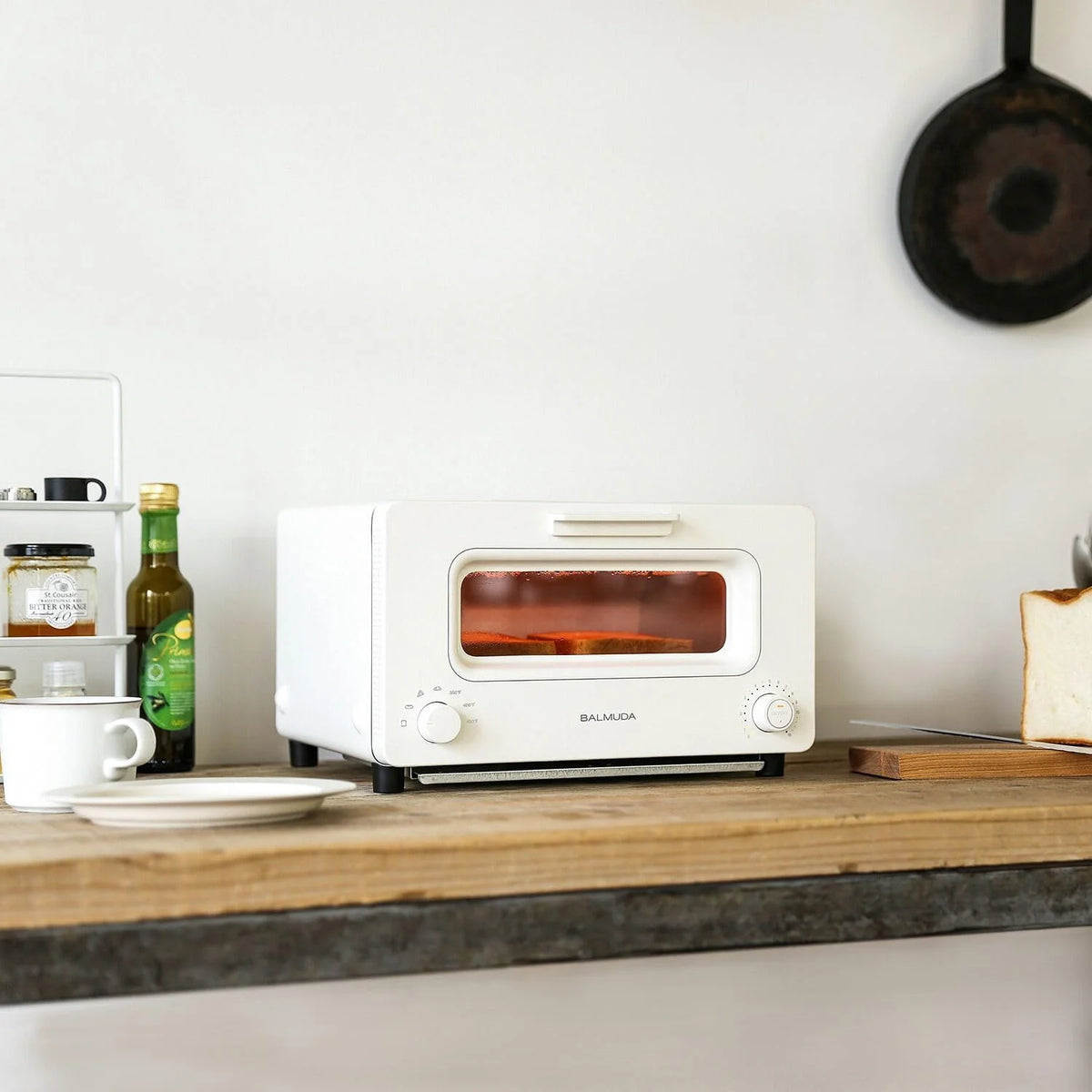 BALMUDA The Toaster | Steam Oven Toaster | 5 Cooking Modes | Precise Heat Control | White