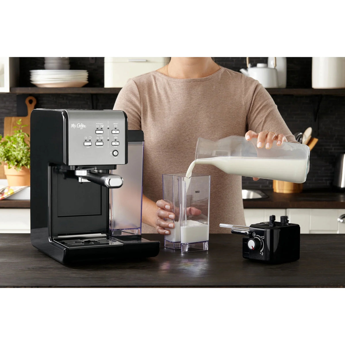 Mr. Coffee BVMC-EM7000DS 1 Touch 19 Bar Pump Programmable Espresso Maker Machine