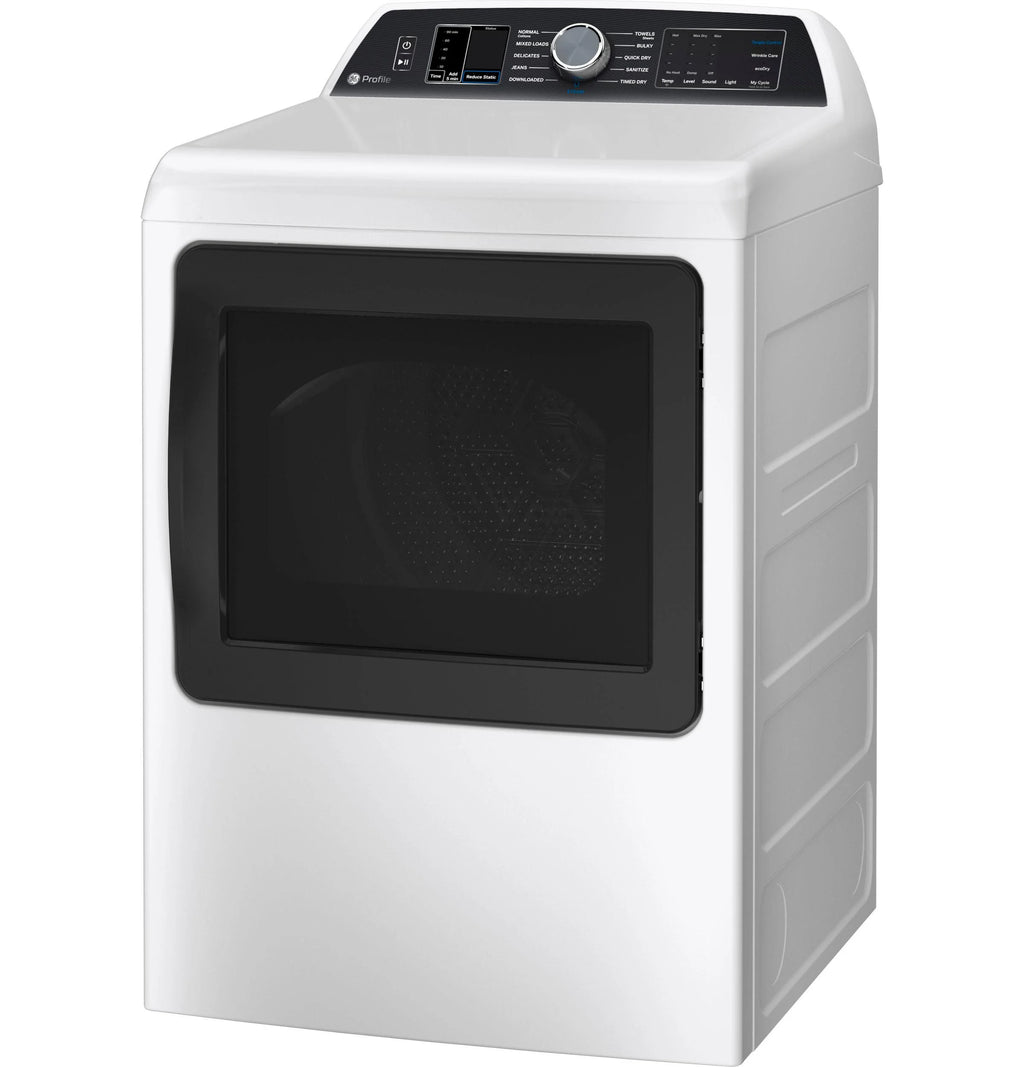 Ge Profile Ptd70eb Ge Profile 27" Wide 7.4 Cu. Ft. Electric Dryer - White on White with