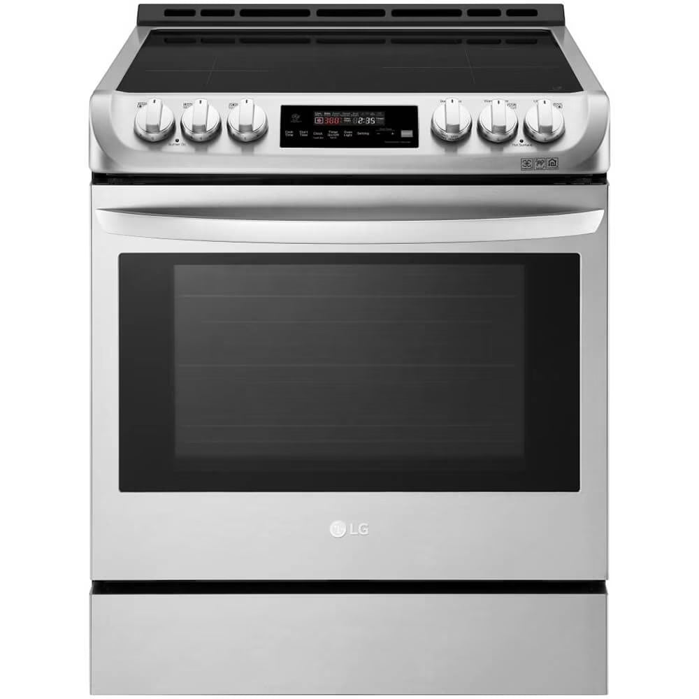 LG LSE4616ST - Range - built-in - niche - width: 30 in - depth: 25 in - height: 36 in - with self-cleaning - stainless steel