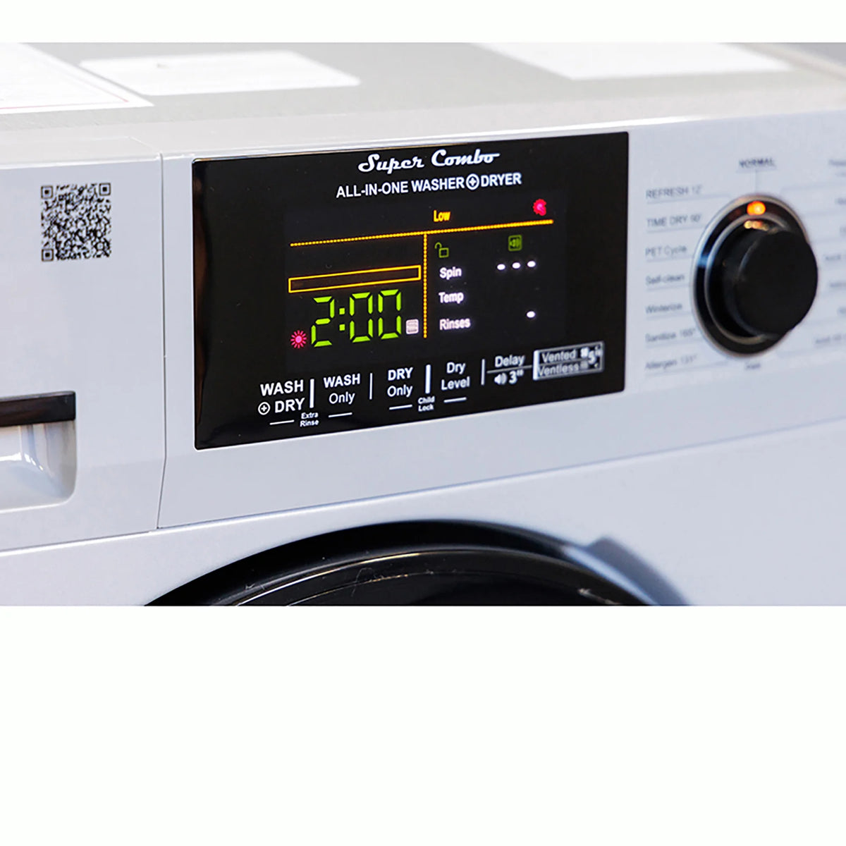 Equator 1.62 cu.ft./15 lbs All in One Combo Washer Dryer with Pet Cycle Silver