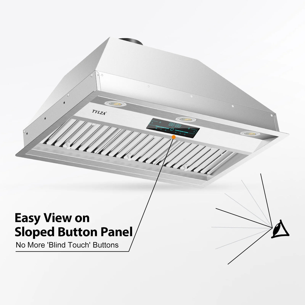 30 inch Built-in/Insert Range Hood, 900 CFM Ducted/Ductless Insert Range Hood with Charcoal Filter