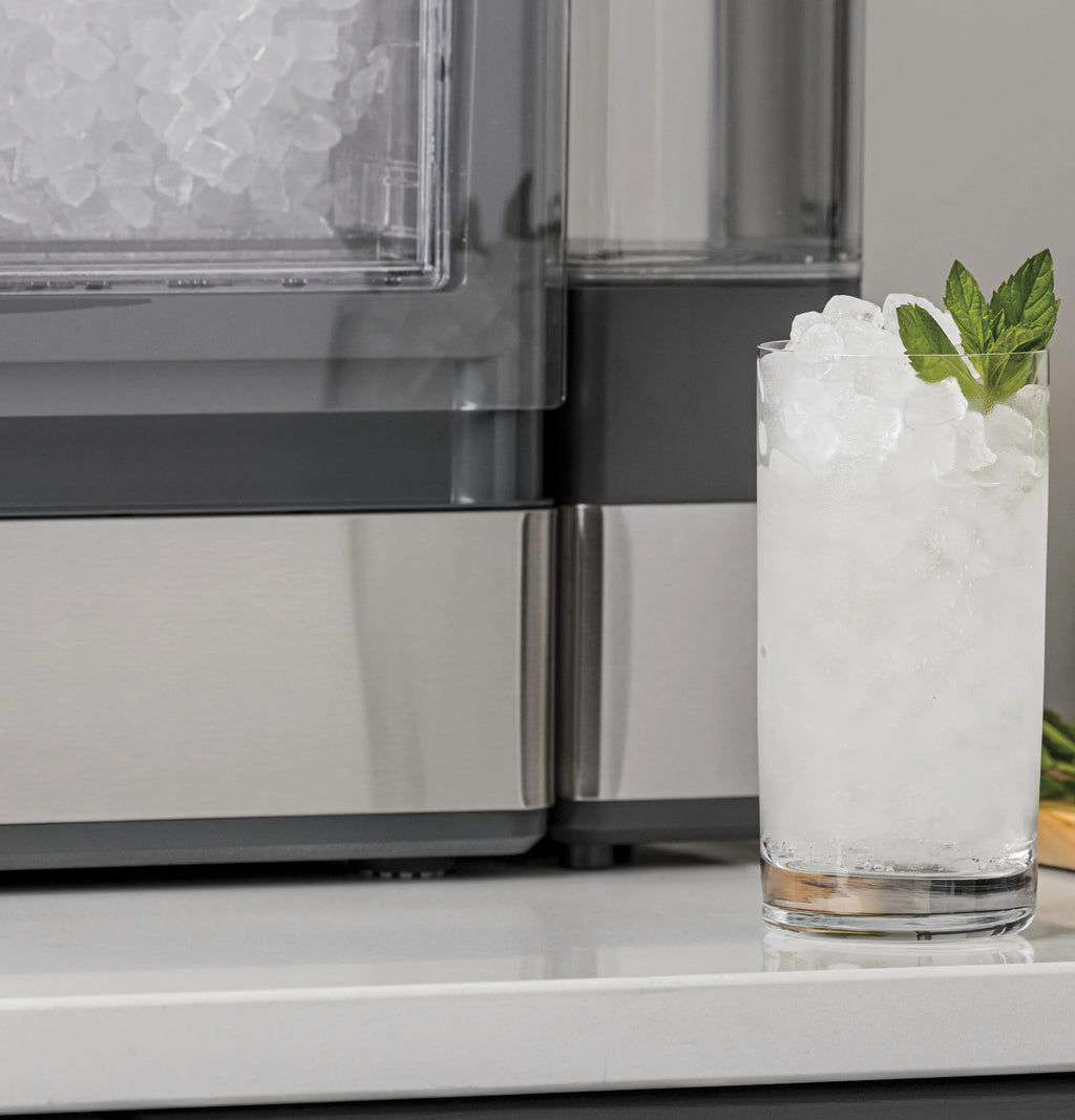 GE Profile? Opal? Nugget Ice Maker + Side Tank, Countertop Icemaker, Stainless Steel, 33lbs Daily Ice Production