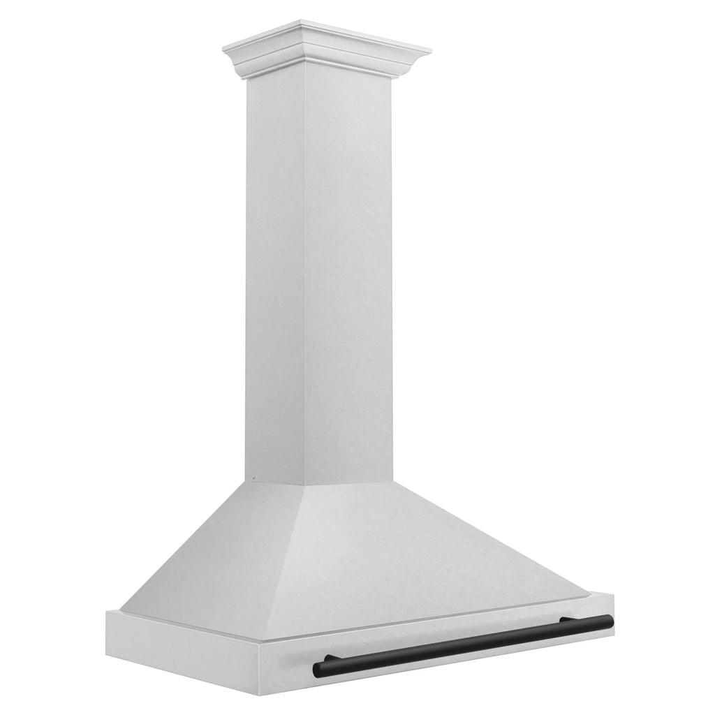 ZLINE 36 ZLINE Autograph Edition DuraSnow Stainless Steel Range Hood with DuraSnow and Gold Handle (KB4SNZ-36-G)