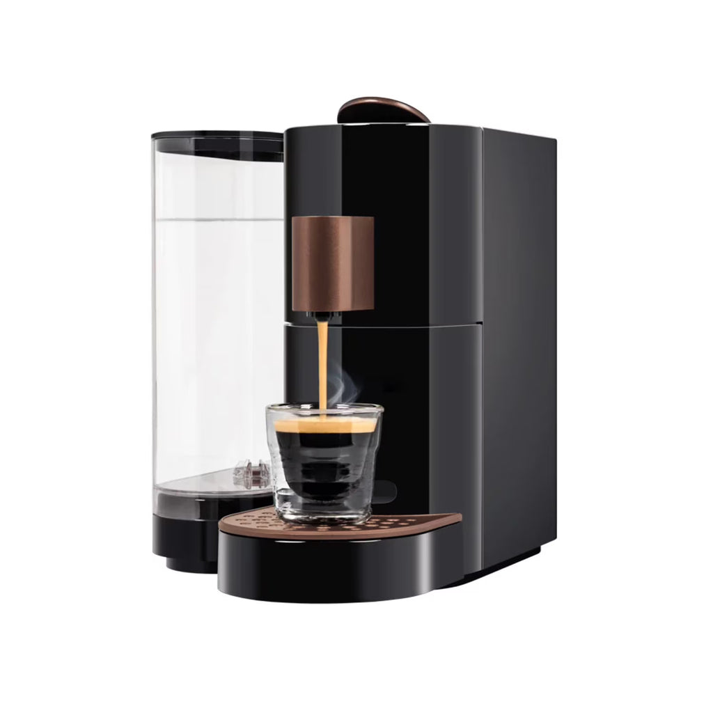 K-fee? Twins II Single Serve Coffee and Espresso Machine (Black/Chrome) | Starbucks? Verismo* Compatible