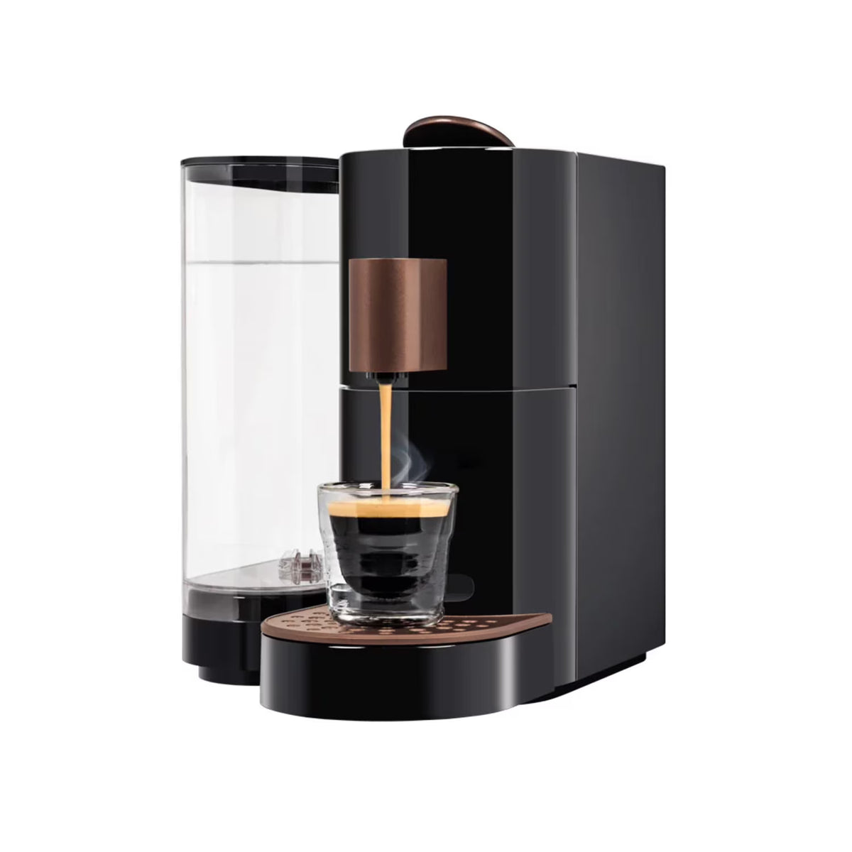 K-fee? Twins II Single Serve Coffee and Espresso Machine (Black/Chrome) | Starbucks? Verismo* Compatible