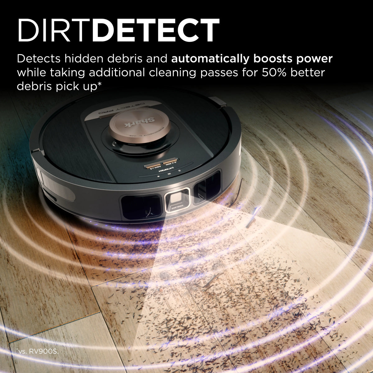 Shark PowerDetect? Self-Empty Robot Vacuum with NeverStuck & Detect Technologies, Auto Deep-Clean Carpets & Hardfloors, HEPA Bagless Base Neutralizes Odors, for Pet Hair, WiFi, RV2820AE
