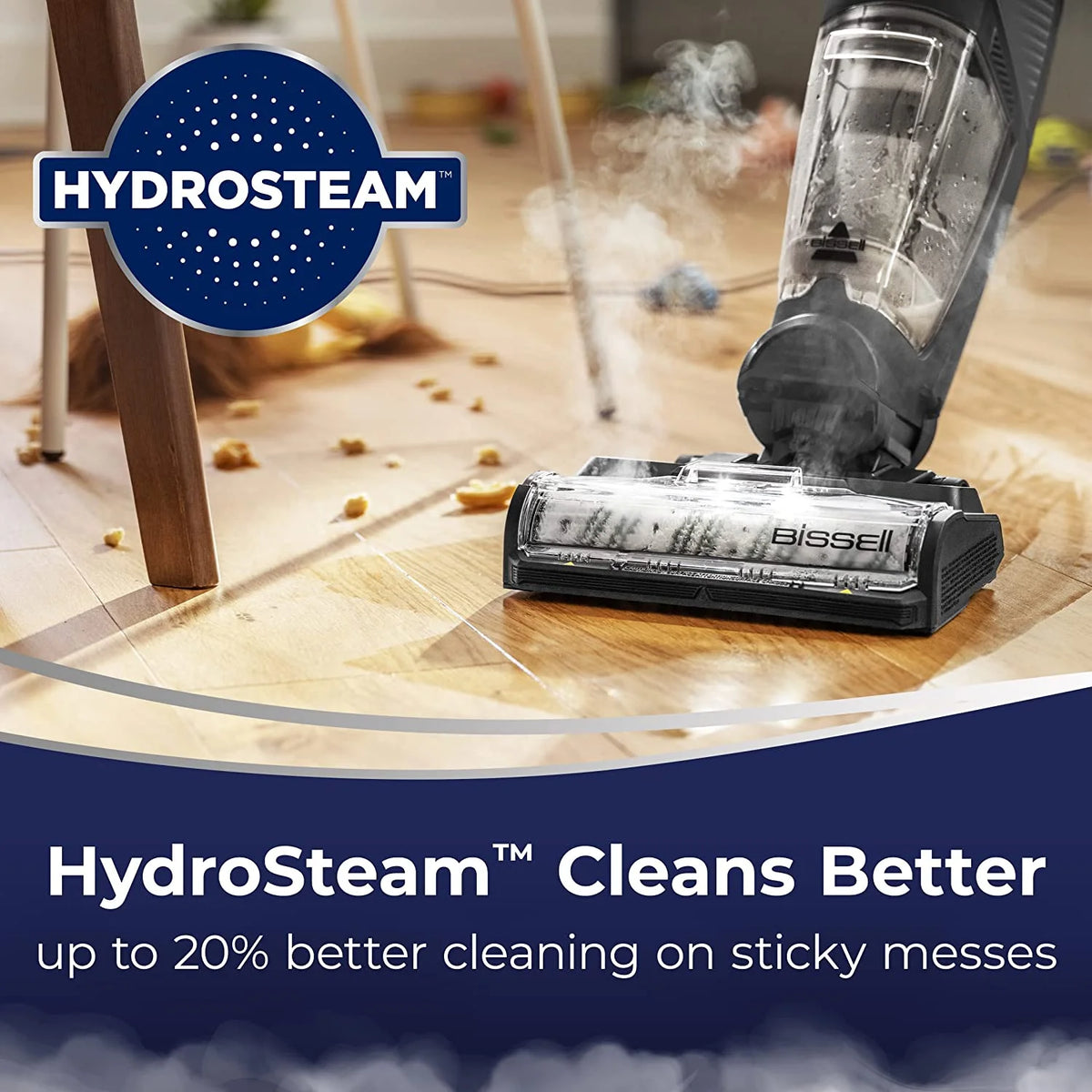 BISSELL CrossWave HydroSteam Wet Dry Vac, 35151 (Black)