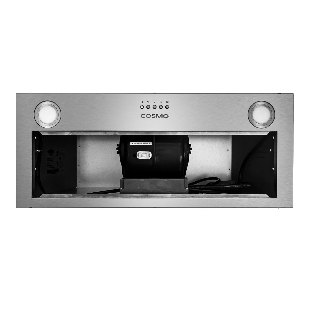 30 in. Insert Range Hood with Push Button Controls in Stainless Steel