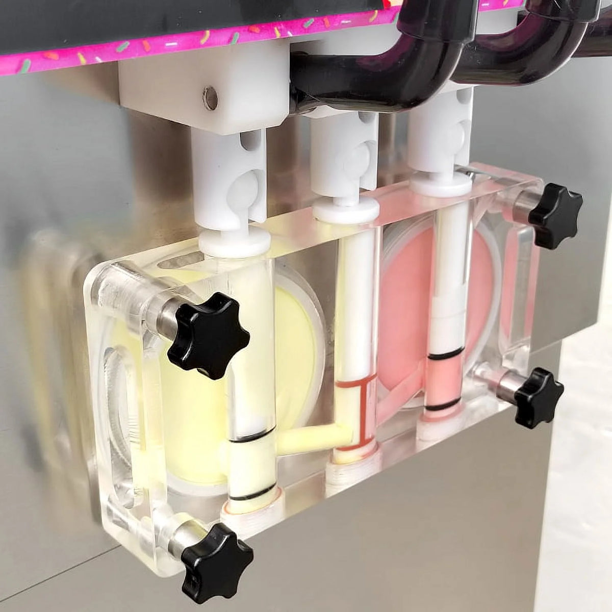Kolice Commercial ETL 3 Flavors Soft Serve Ice Cream Machine-Auto Washing/Counting,Upper Tanks Coolated
