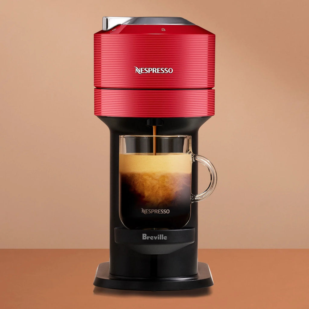 Breville Vertuo Next Coffee and Espresso Maker in Light Gray plus Aeroccino3 Milk Frother in Black